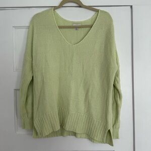 Lucky Brand Lime Green Sweater Size L